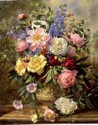 unknow artist Floral, beautiful classical still life of flowers.093 painting